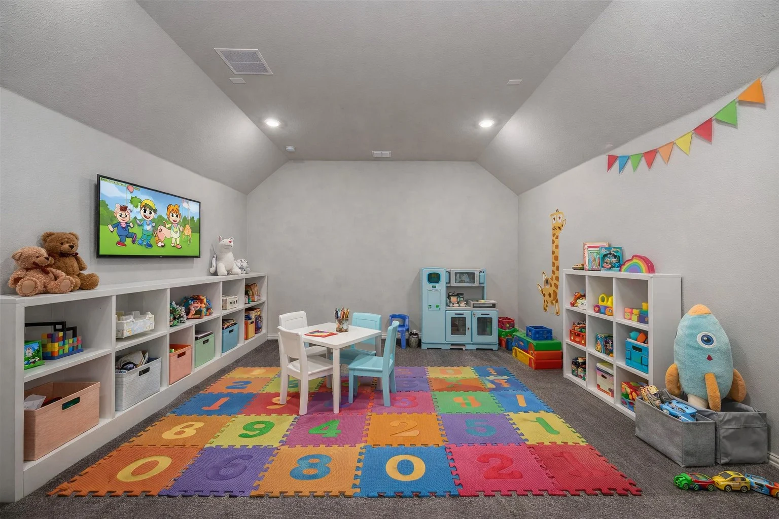 Bonus Room Virtually Staged as playroom