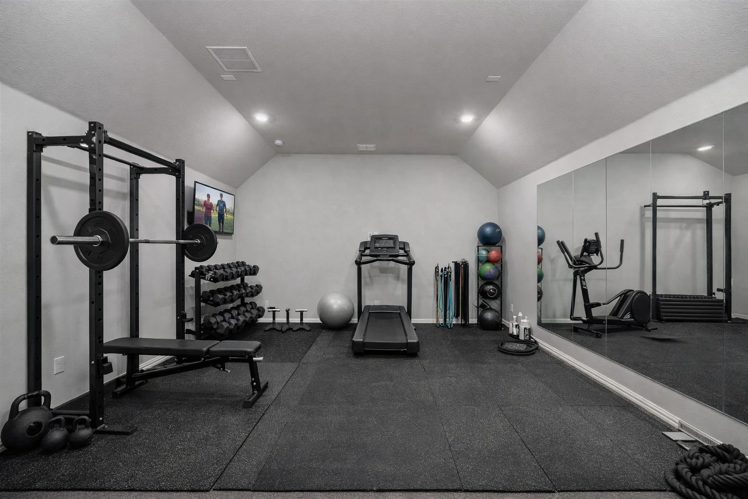 Bonus Room Virtually staged as an exercise room.